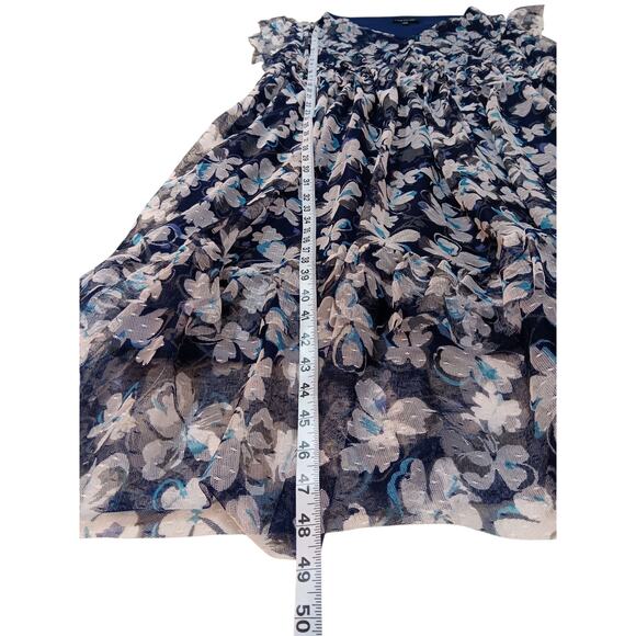 LANE BRYANT Midi Dress Plus 26/28 4X Flowy Floral Ruffle Romantic Cottage Artsy - Picture 6 of 12